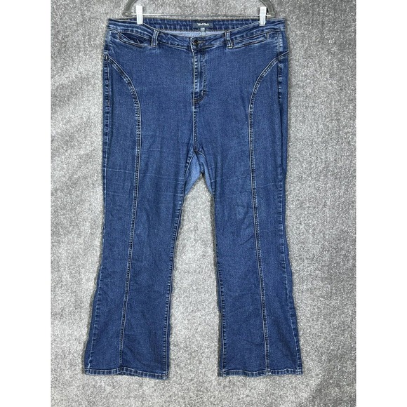 ModCloth Bootcut Jeans Womens Size 22 Regular‎ Stretch Blue Denim - Picture 1 of 12